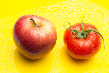 Red fruits, healthy fruits and with antioxidants