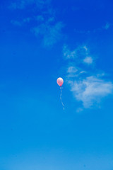 balloon in the sky, шарик в небе