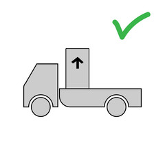 shipping instructions icon design with arrows