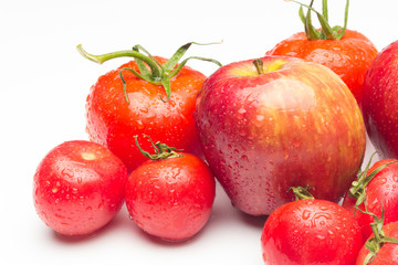 Red fruits, healthy fruits and with antioxidants
