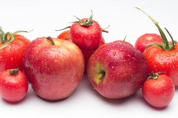 Red fruits, healthy fruits and with antioxidants