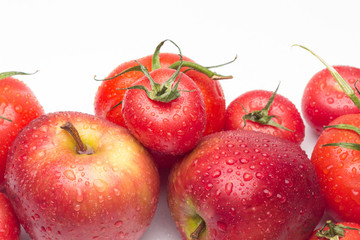 Red fruits, healthy fruits and with antioxidants