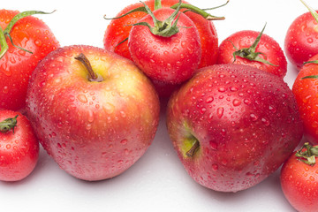 Red fruits, healthy fruits and with antioxidants