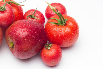 Red fruits, healthy fruits and with antioxidants