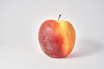 red apple on white background