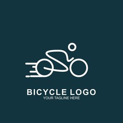 Bicycle logo design template