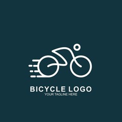 Bicycle logo design template