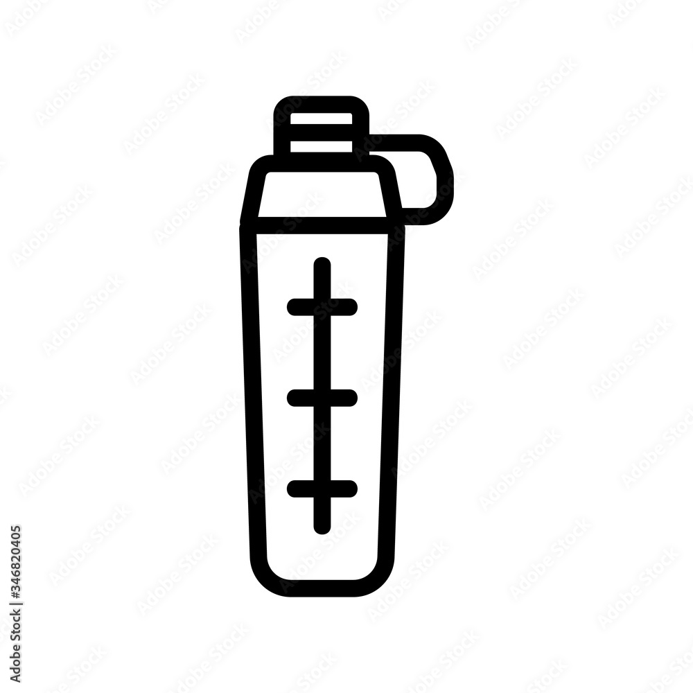 Poster hinged shaker with volume meter icon vector. hinged shaker with volume meter sign. isolated contour 