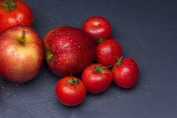 Red fruits, healthy fruits and with antioxidants