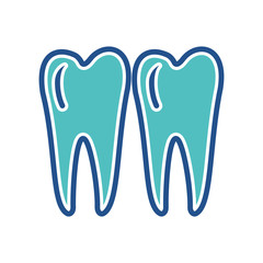 tooth icon design, flat style trendy collection