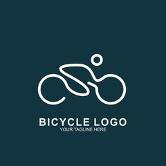 Bicycle logo design template