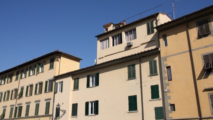 Fototapeta na wymiar Apartment buildings in Italy