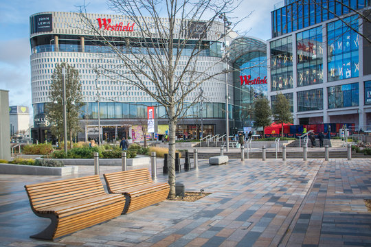 London- Westfield Shopping Centre, Shepherds Bush. A large retail shopping centre with many high street and luxury brand