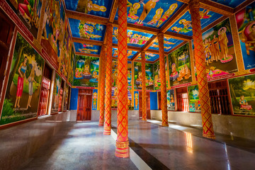 Beautiful khmer temple in Mekong Delta