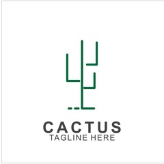 Cactus logo with creative concept
