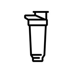 shaking auxiliary glass shaker icon vector. shaking auxiliary glass shaker sign. isolated contour symbol illustration