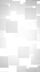 White abstract background. Misty backdrop with grey squares. 3D illustration