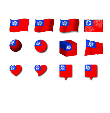 デザインビルマ国旗 | Design  Flag of Bilma