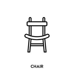 chair icon vector. chair sign symbol
