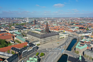 Fototapeta premium Christiansborg Palace in Copenhagen, Denmark