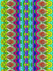 3d effect - abstract symmetric colorful pattern