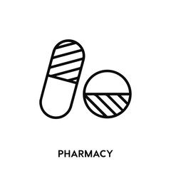 pharmacy icon vector. pharmacy sign symbol