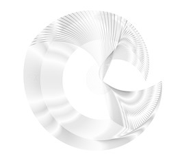 Circular Wireframe mesh circles lines effect logo element26