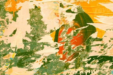 Urban decline. Retro color filtered style.