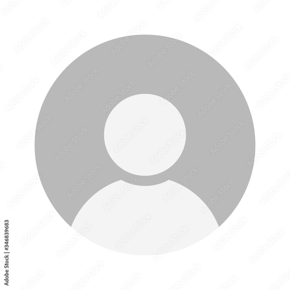 Poster default avatar profile icon vector. social media user image