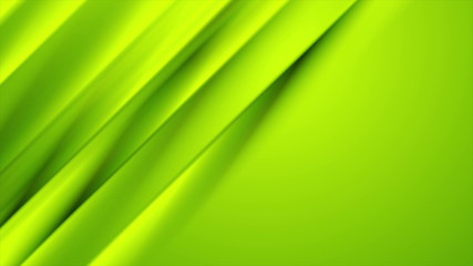 Green smooth diagonal stripes abstract background