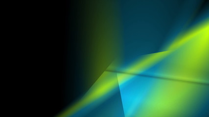 Green blue glossy glowing abstract background
