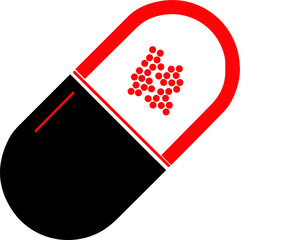 Vector pills icons 