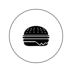 Hamburger, burger sandwich vector icon