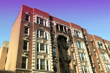 Fototapeta premium Upper West Side, NYC. Filtered image style.