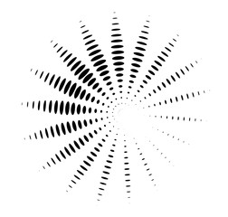 Circular Wireframe mesh polygonal peafowl logo element06