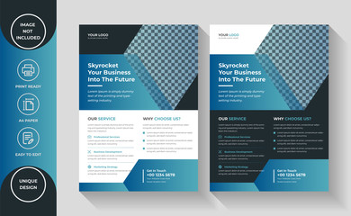 Corporate Business Flyer Template design, Business abstract vector template, Brochure design, cover modern layout, annual report, poster, flyer in A4