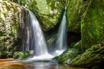 Waterfalls and Cascades in the Ysperklamm in Yspertal Lower Austria