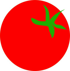 red ripe tomato close-up