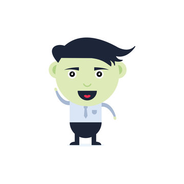 cute businessman vector cartoon design