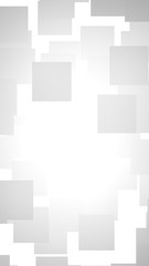 White abstract background. Misty backdrop with grey squares. 3D illustration