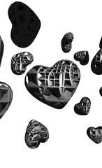 Concept amour et sentiments - coeurs volants