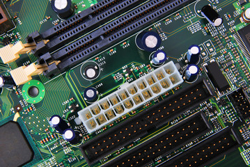 Close up image : Electronic circuit board