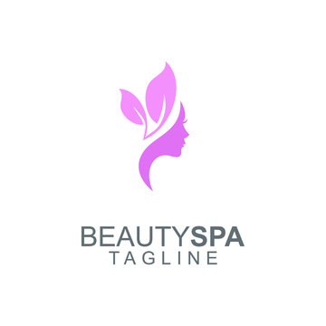 women face beauty spa saloon logo icon design vector