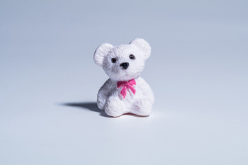 miniature figures concept of teddy bear