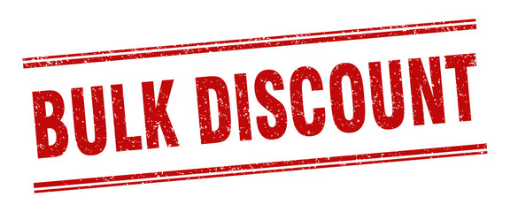 bulk discount stamp. bulk discount label. square grunge sign