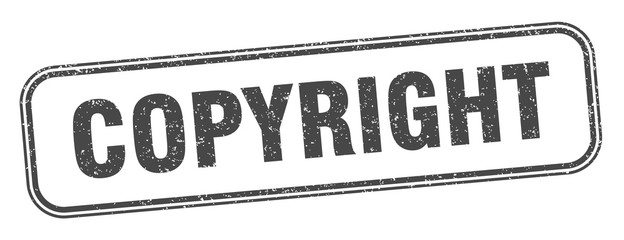 copyright stamp. copyright square grunge sign. label