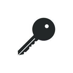 Key icon with fill color style design