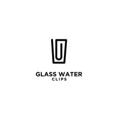 simple pencil clip logo icon design template