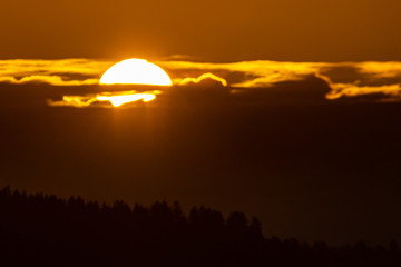 sunrise over the cloud 