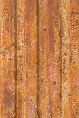 Rusty metal radiator texlure.  Material with waves and lines.